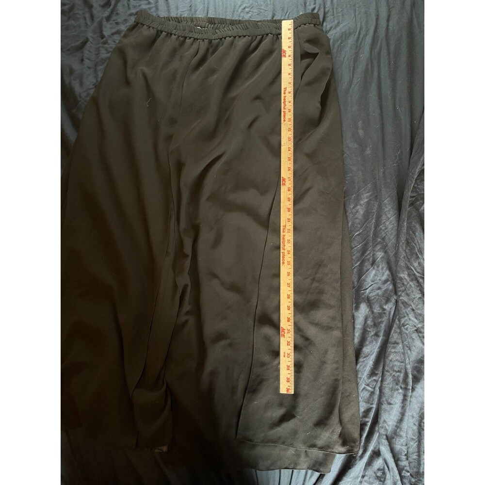 TALLY TAYLOR Skirt Womens Size 22 W Black Polyester Stretch Waist Long